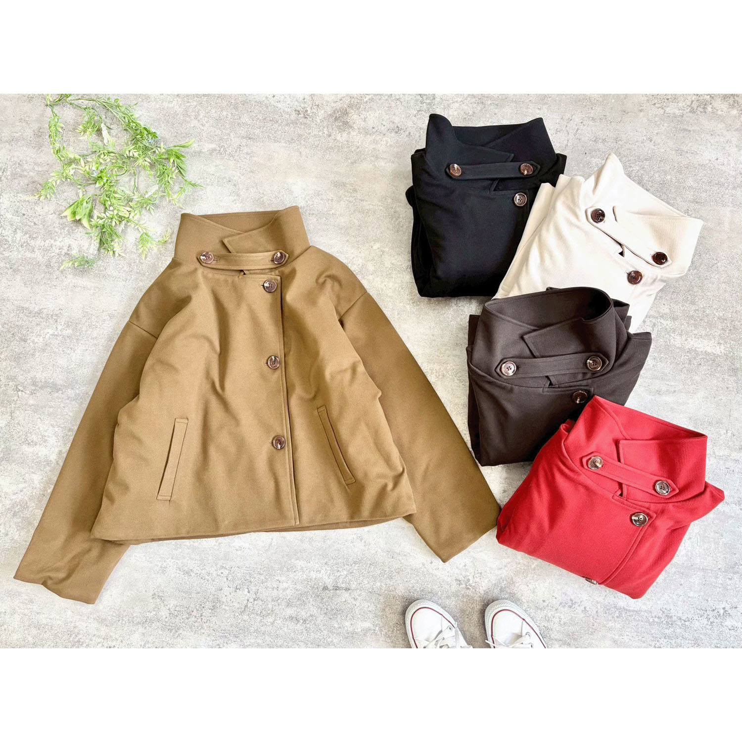 【Insta Live】AUG スタンドカラー中綿ブルゾン - 画像2