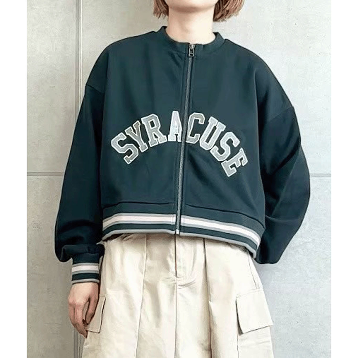 【Insta Live】alee リメイクデザインZIPカーデ