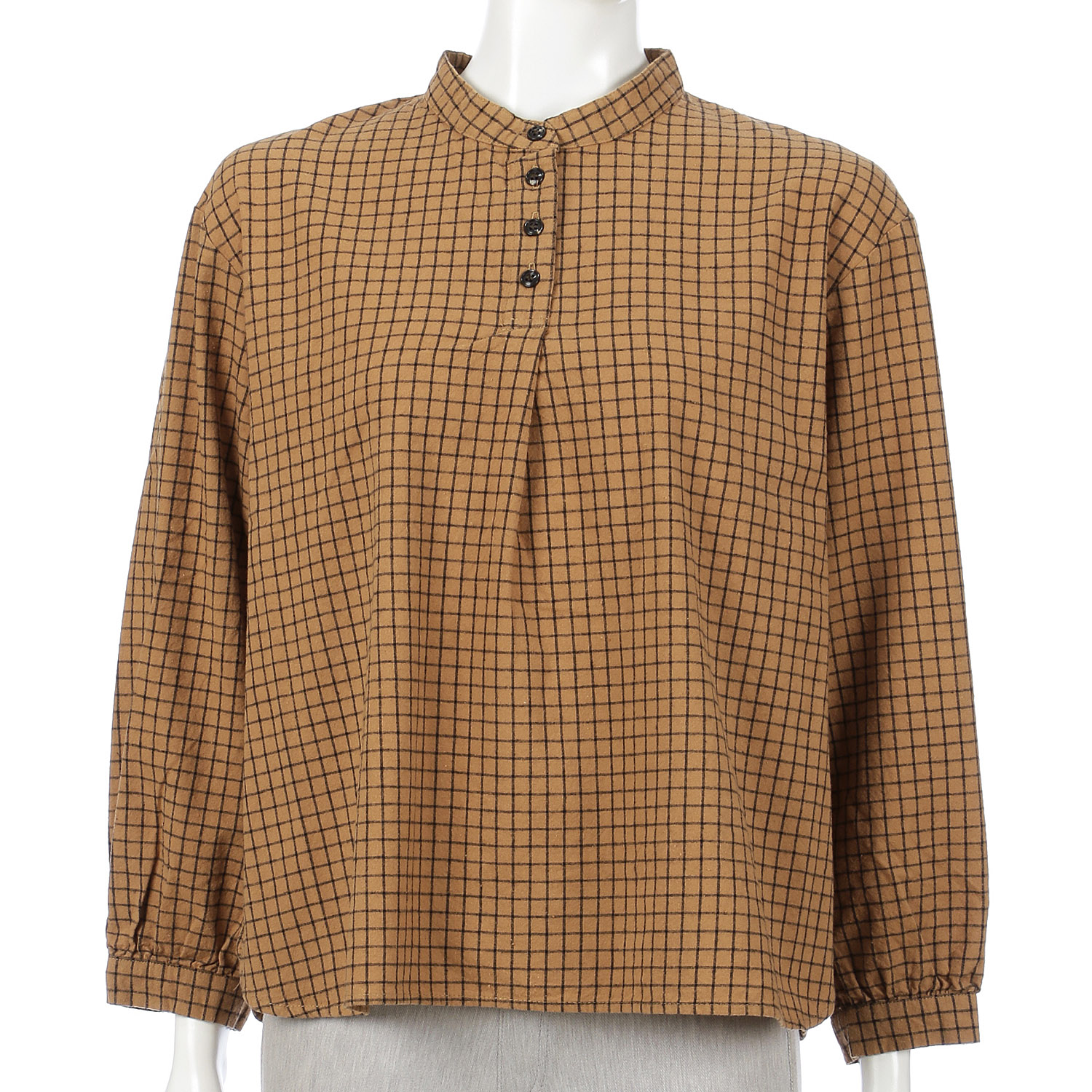 le ciel 薄起毛チェックブラウス - 画像3