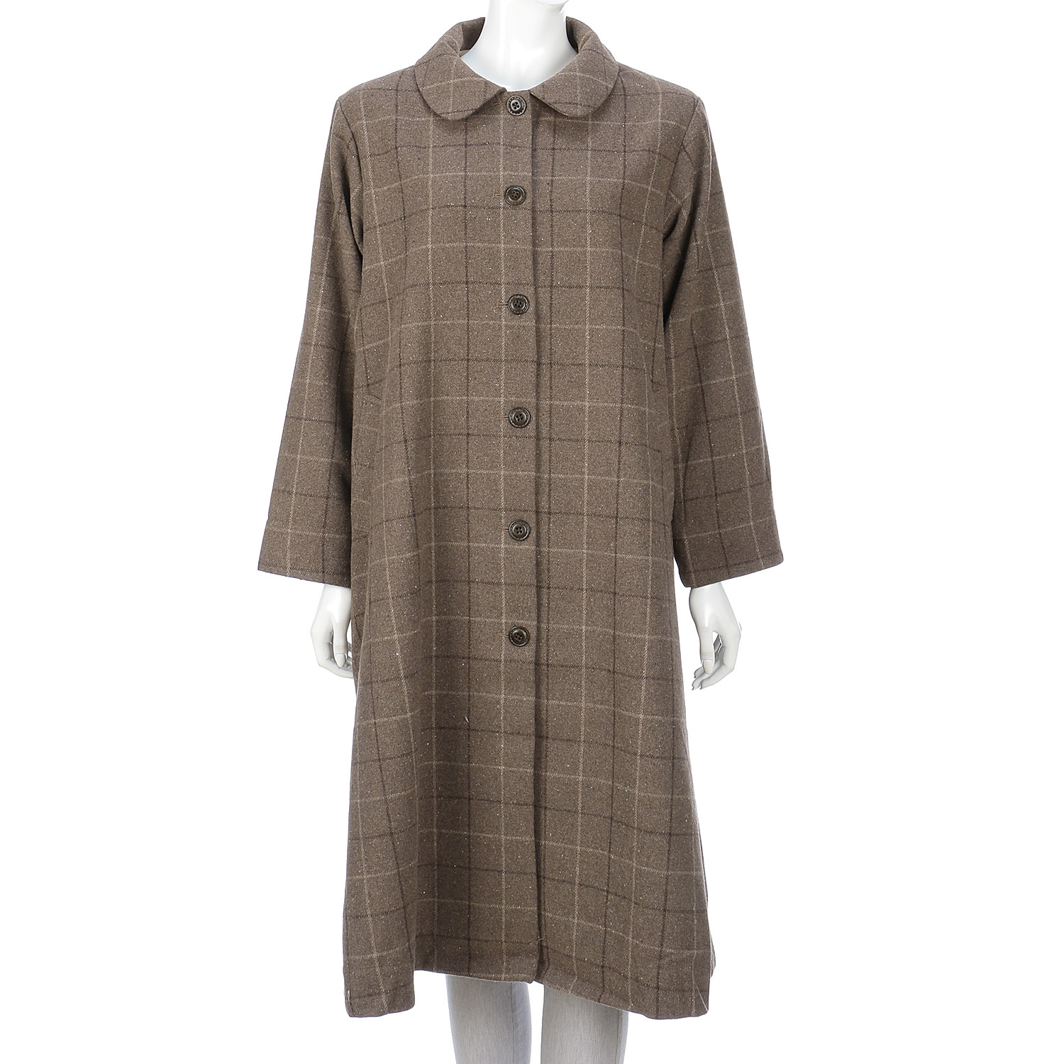 le ciel 綾織チェックコート - 画像1