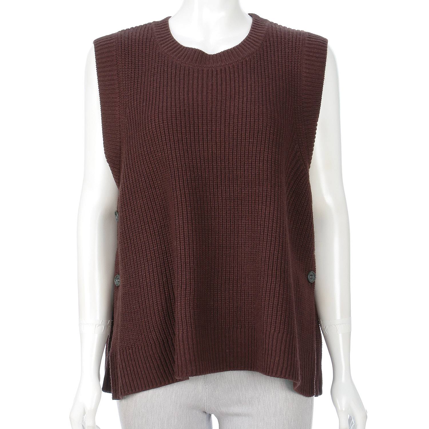 le ciel de demain ウール混ニットベスト - 画像13