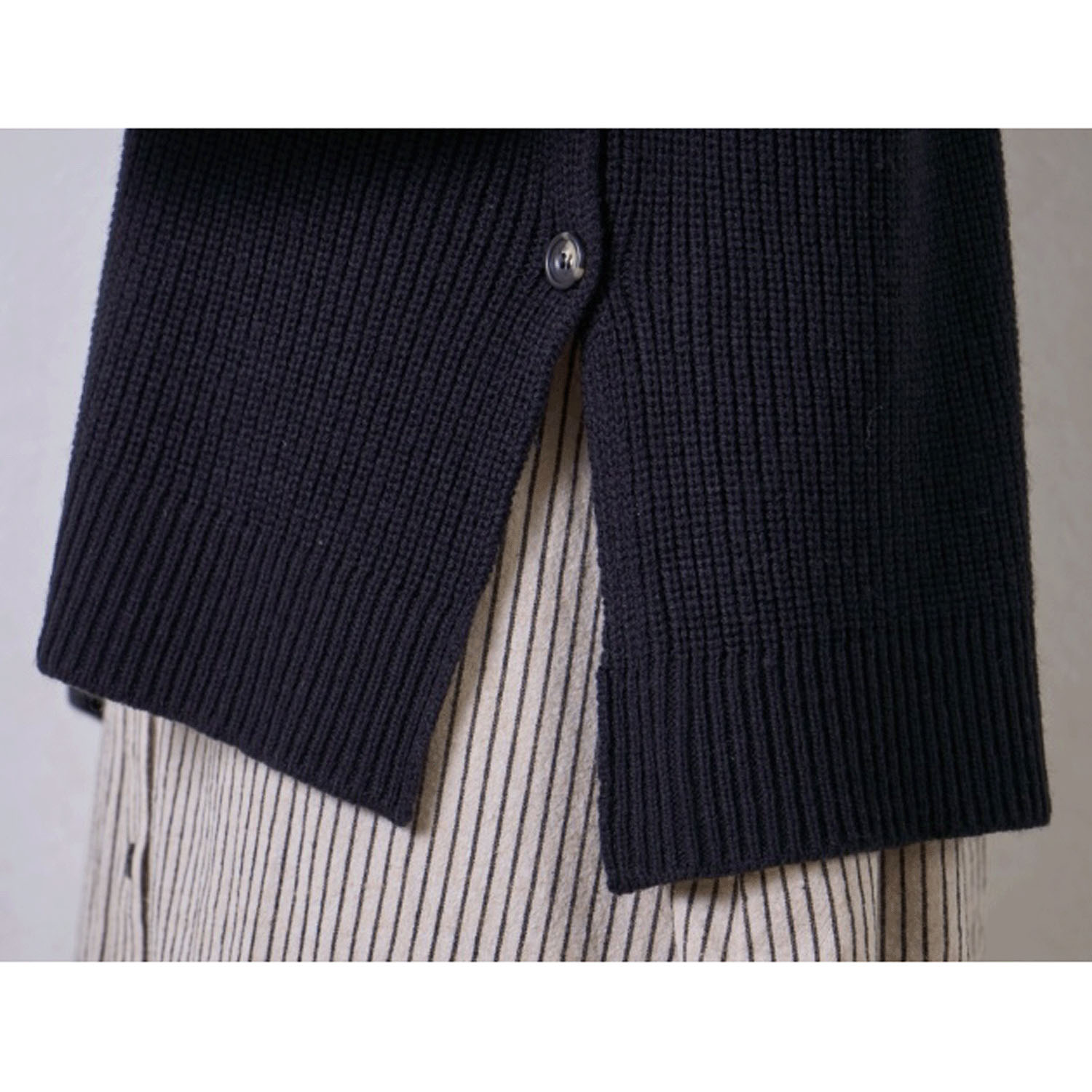 le ciel de demain ウール混ニットベスト - 画像6