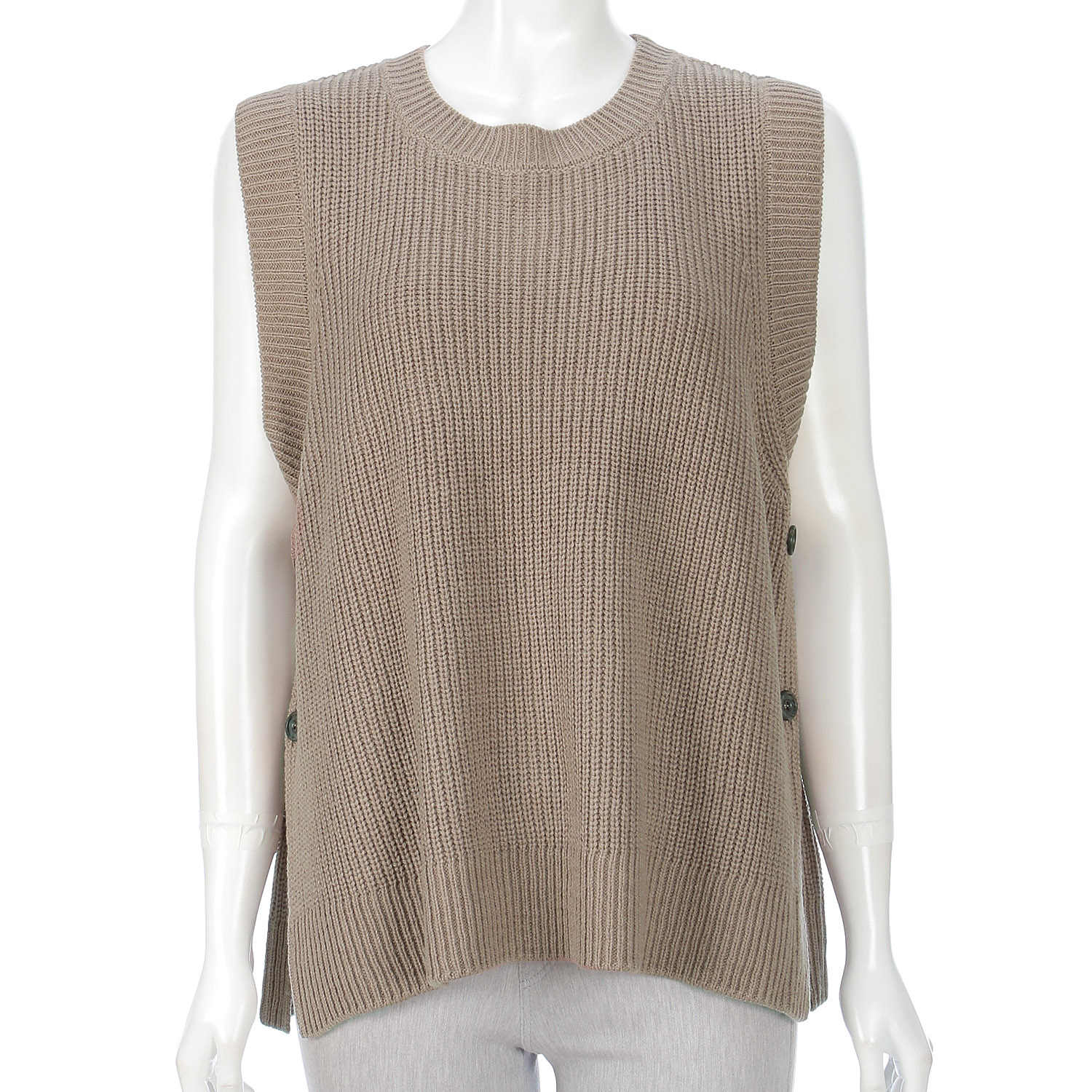 le ciel de demain ウール混ニットベスト - 画像9