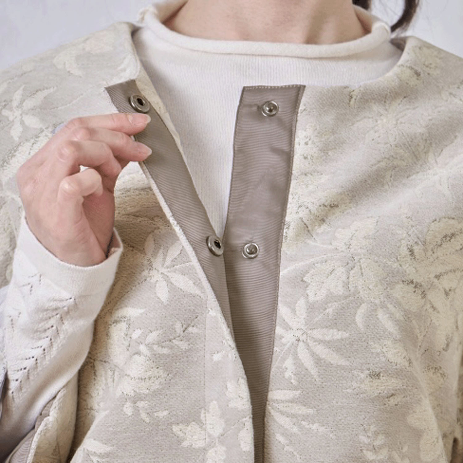 【Insta Live】le ciel a tempsdoux シェニールジャカードジャケット - 画像5