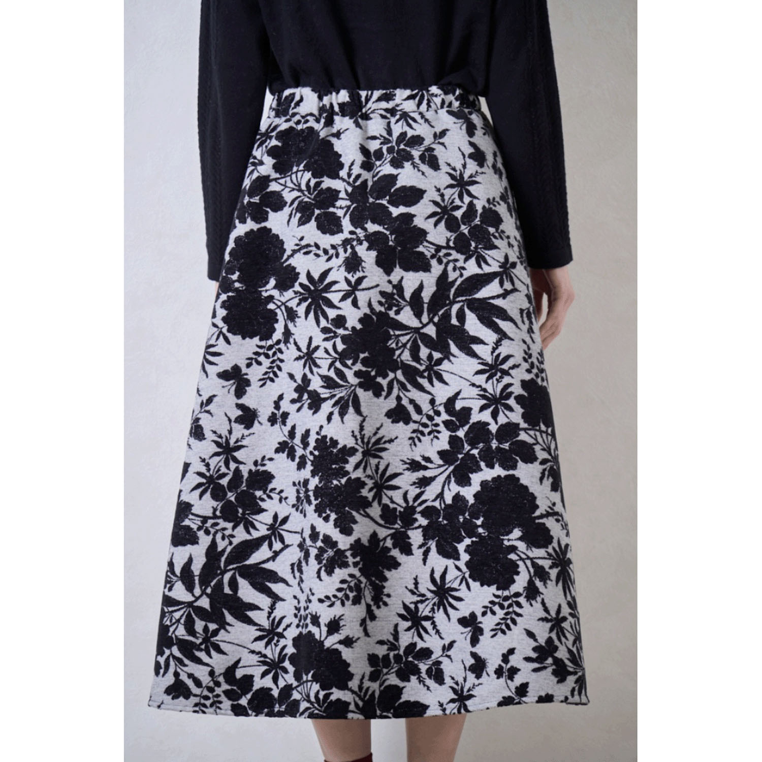 le ciel a tempsdoux シェニールジャカードスカート - 画像7