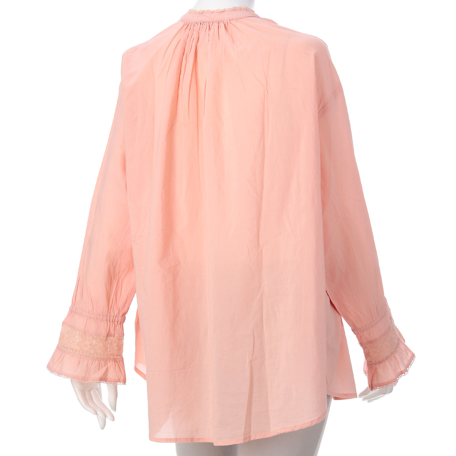 Fanaka レースフリルカフスブラウス - 画像6