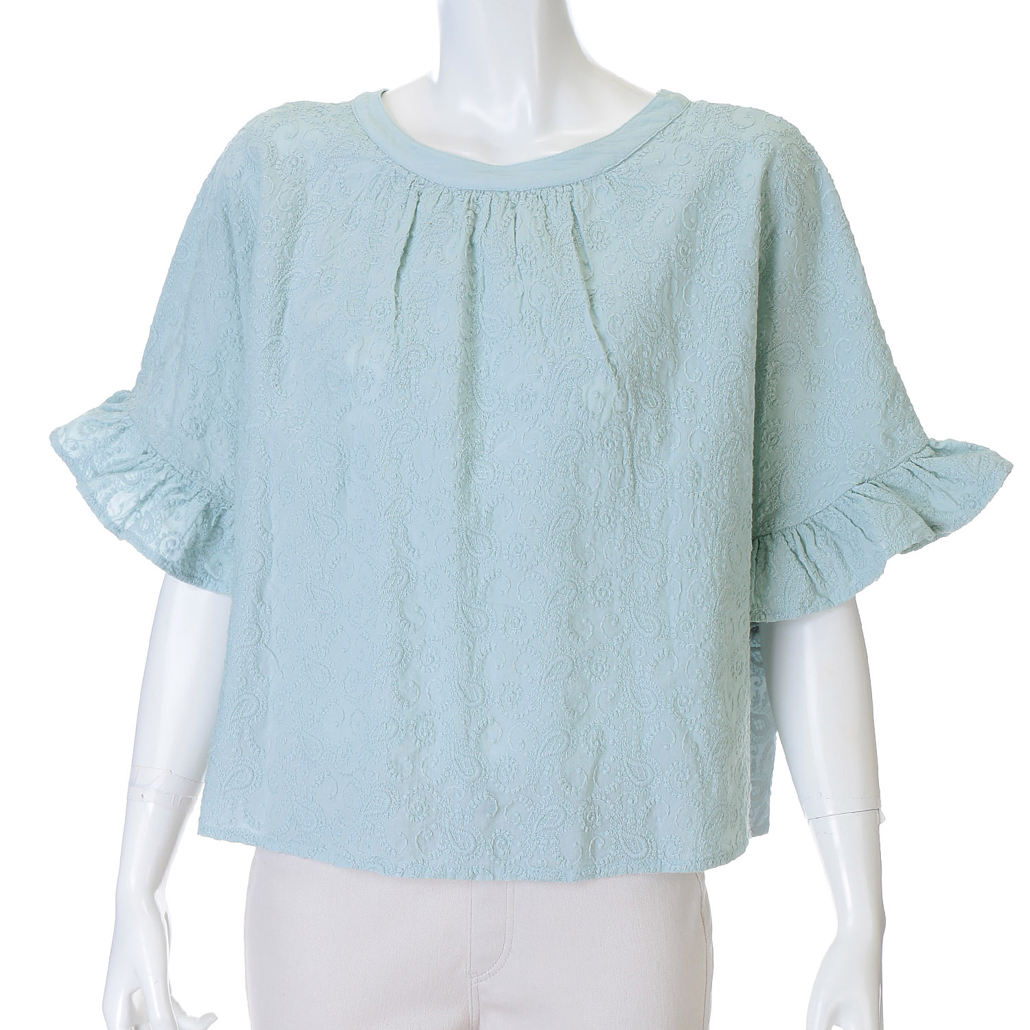 Fanaka フリルスリーブ刺繍ブラウス - 画像8