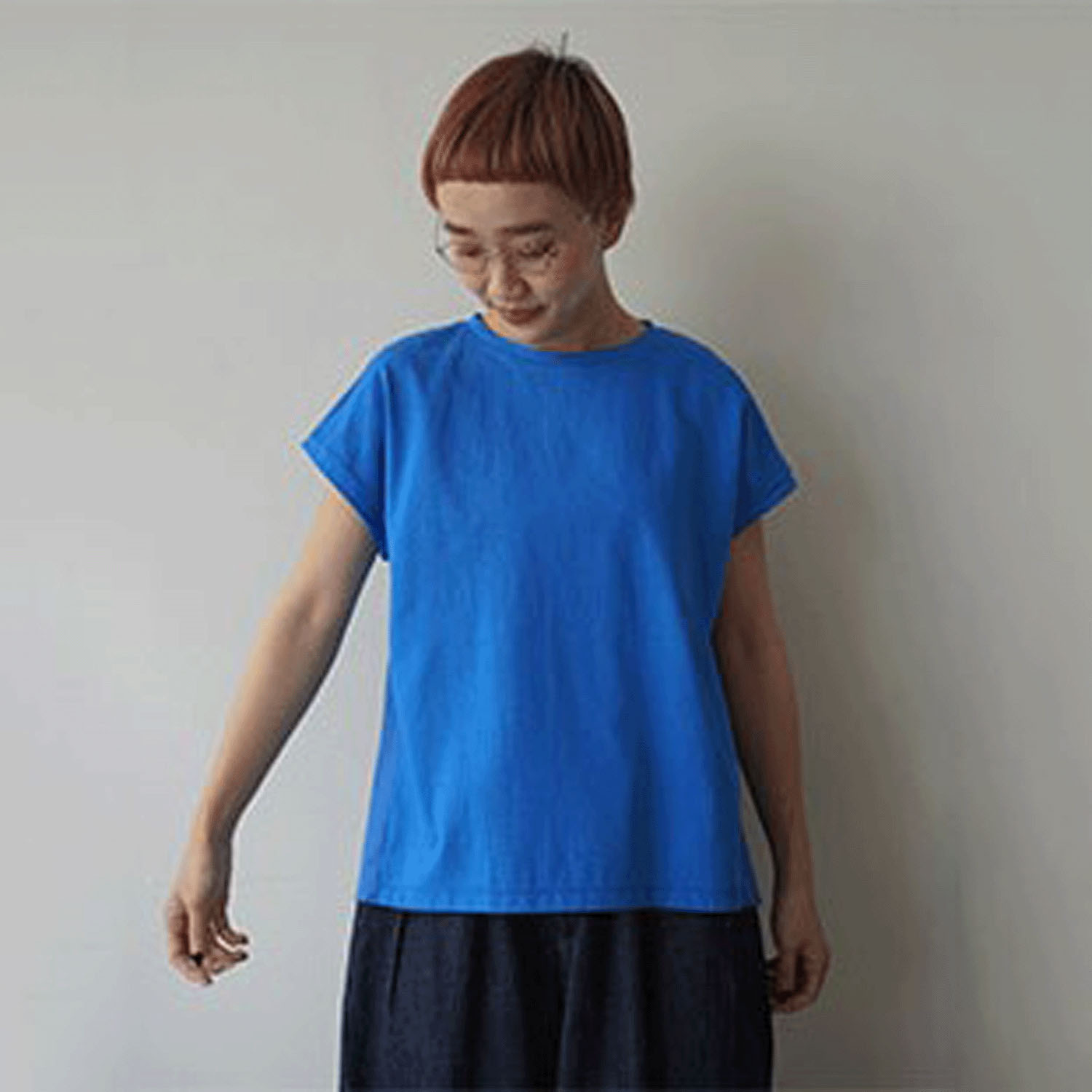 mao made布帛切替バックギャザーフレンチスリーブTEE - 画像5