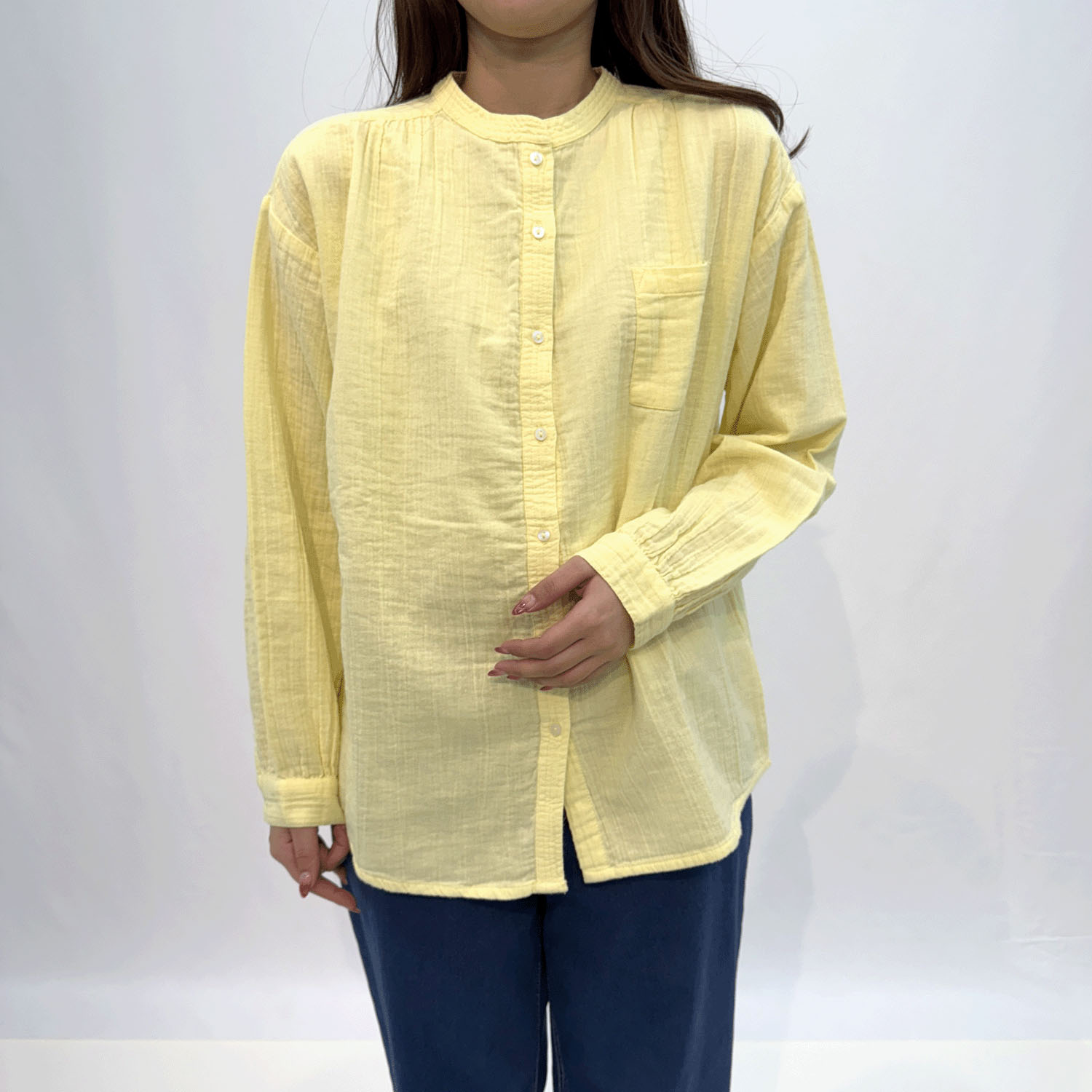 Fanaka ダブルガーゼシャツブラウス - 画像3