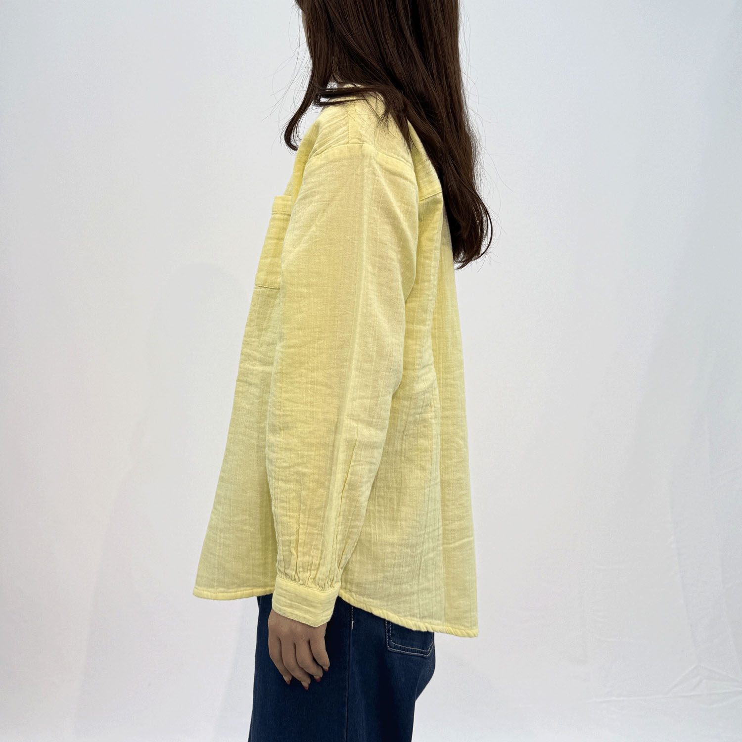 Fanaka ダブルガーゼシャツブラウス - 画像4