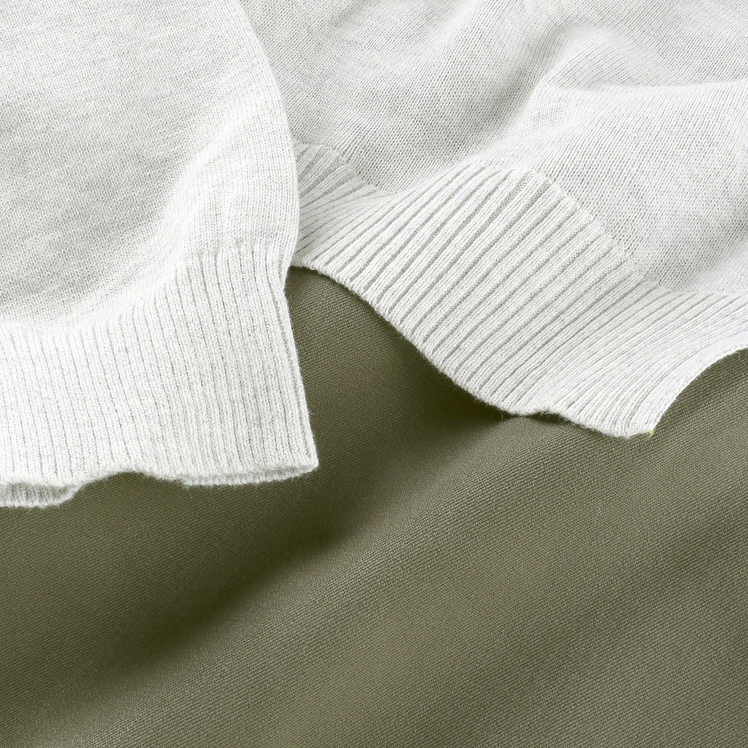 【Insta Live】teMite ニット×布帛ドッキングワンピース - 画像24