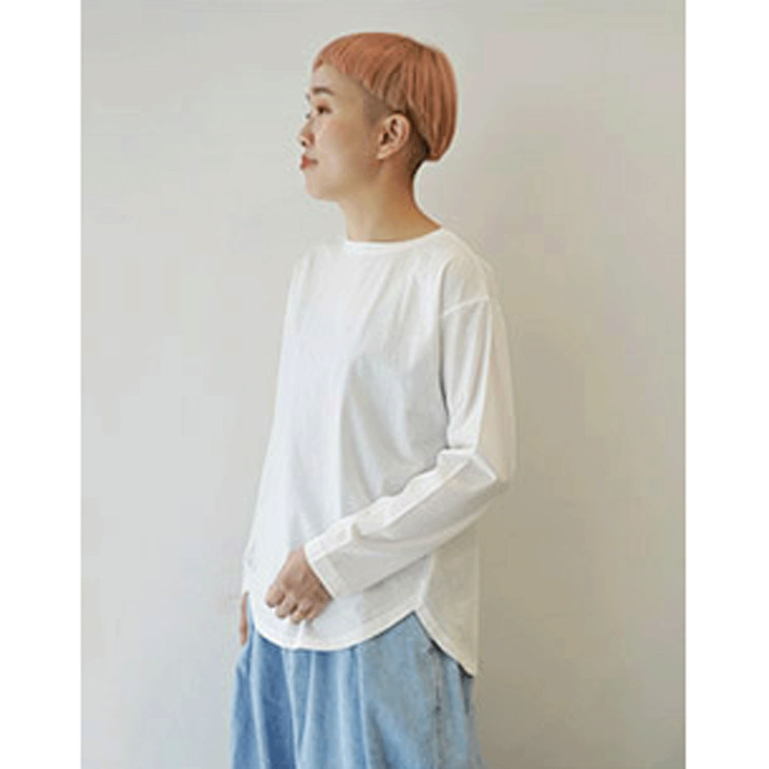 【Insta Live】mao made ラウンドヘムTEE - 画像5