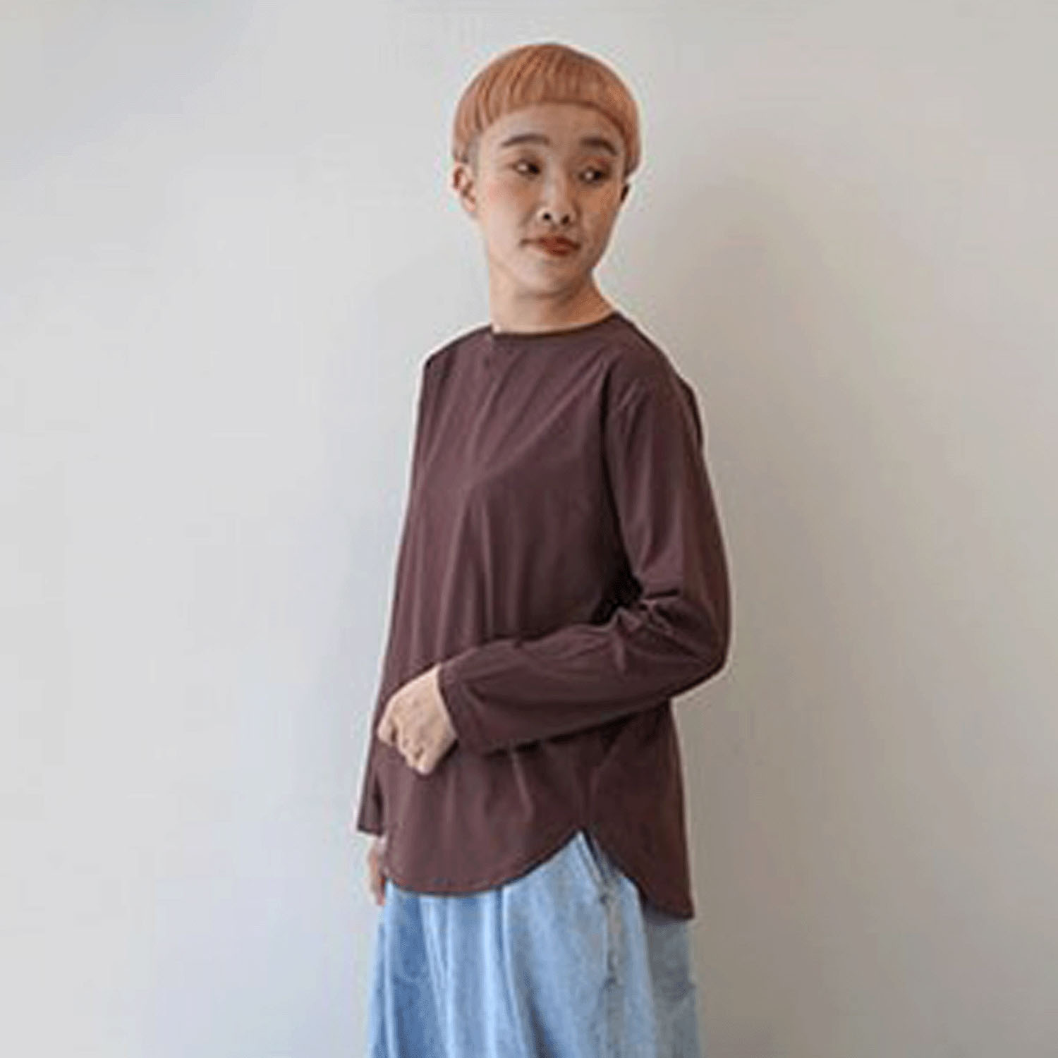 【Insta Live】mao made ラウンドヘムTEE - 画像8