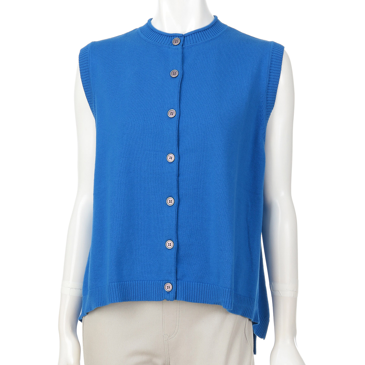 mao made フロントボタンバックスリットベスト - 画像5