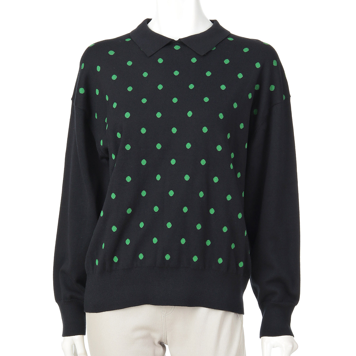 mao made ちょこっと衿ドットWジャカードプルオーバー - 画像5