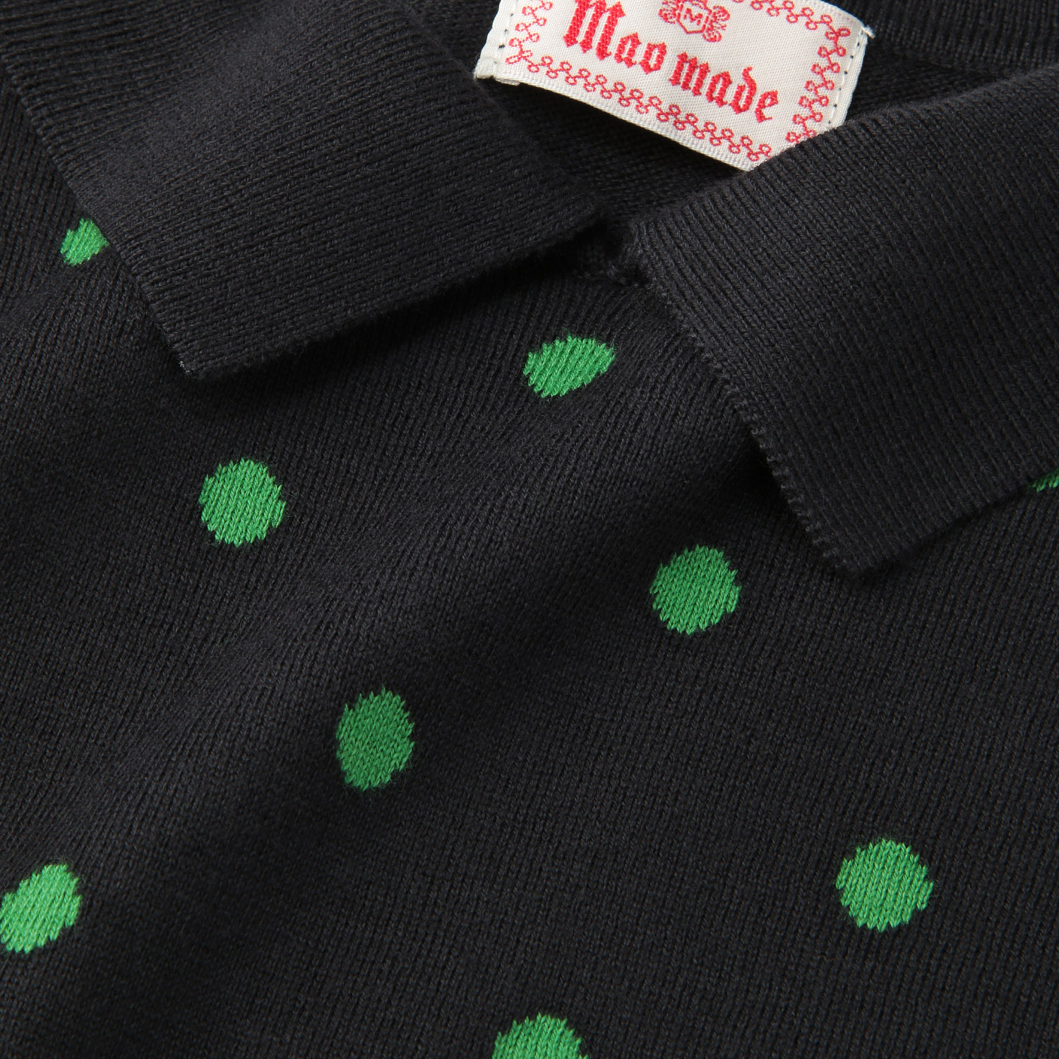 mao made ちょこっと衿ドットWジャカードプルオーバー - 画像7