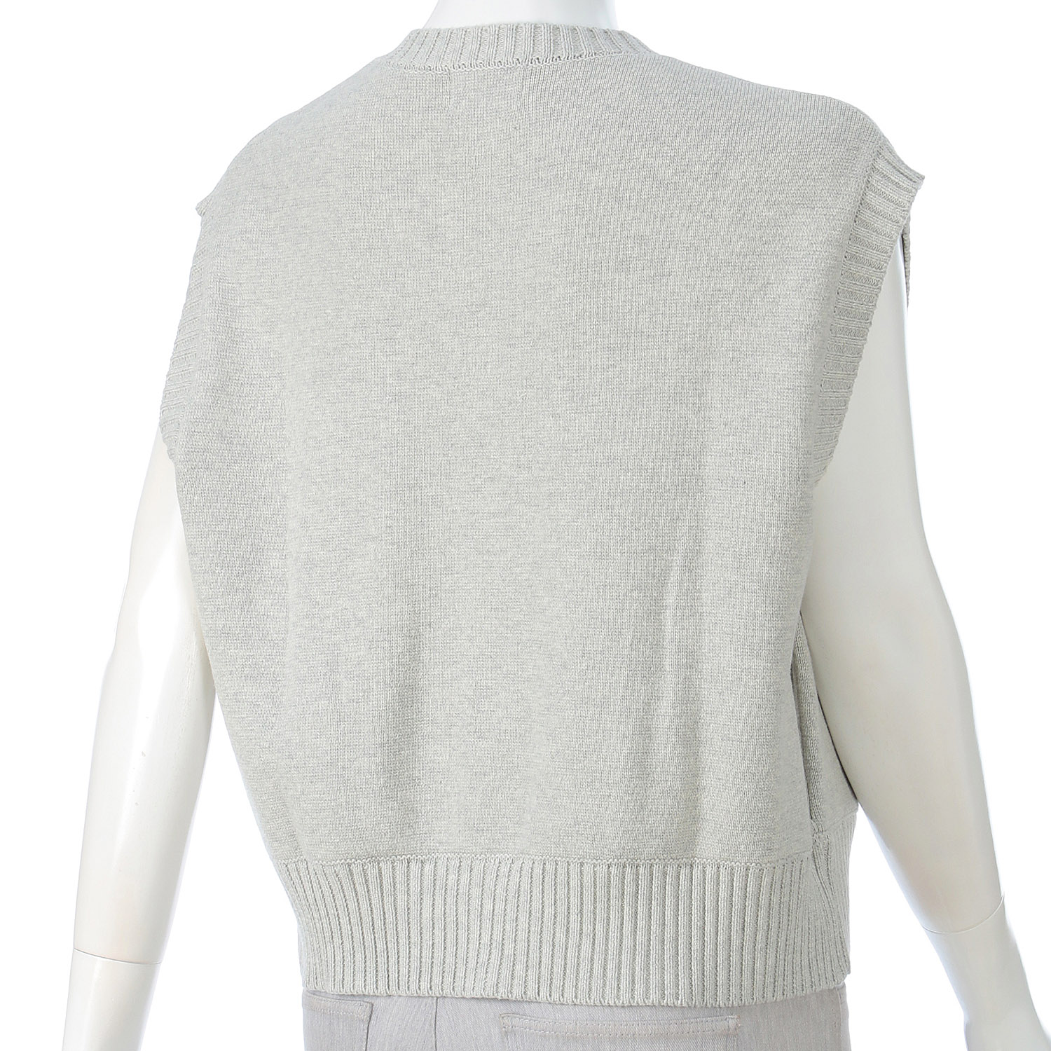 mao made 異ゲージリブWジップベスト - 画像6