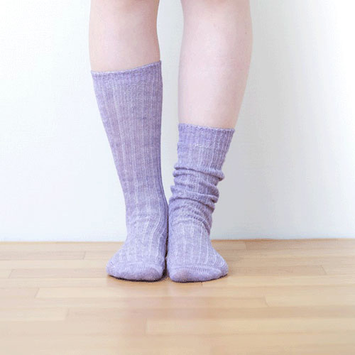 【ETONET限定】HUMMING BIRD リネンゆるハイソックス - 画像15