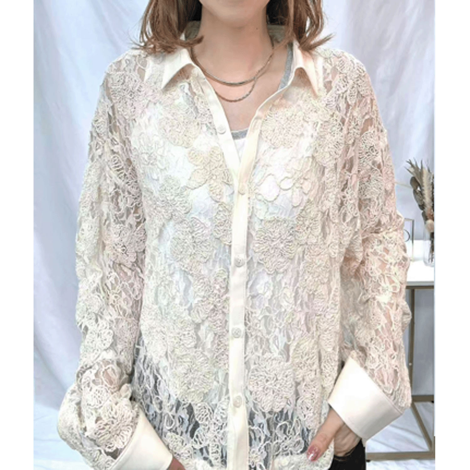 Dona Marie レースブラウス - 画像1