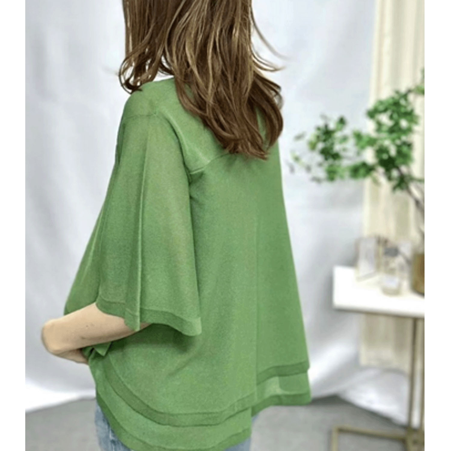 Dona Marie レイヤード風フレアニットプルオーバー - 画像3