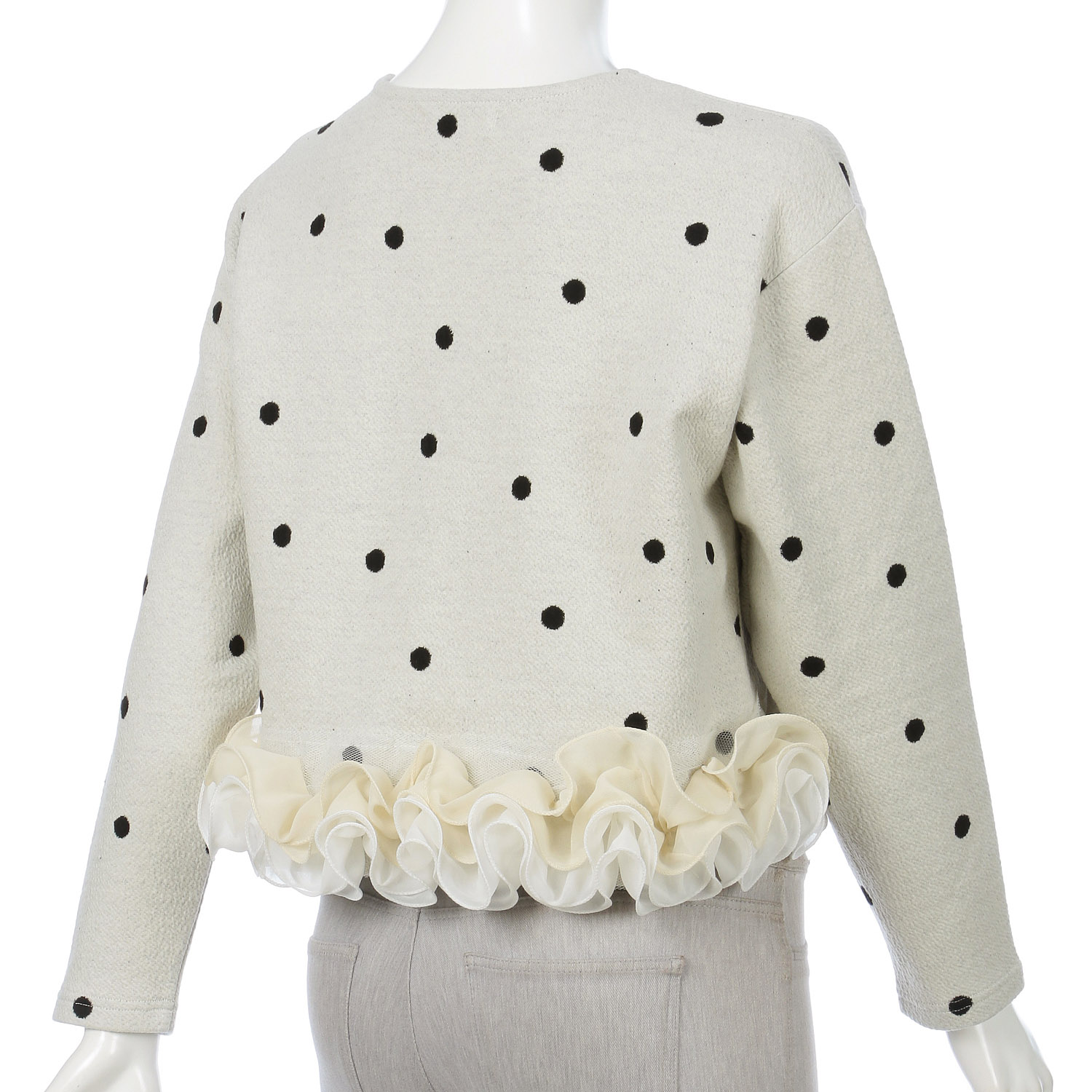 MONiLE ドットジャカード裾フリルトップス - 画像11