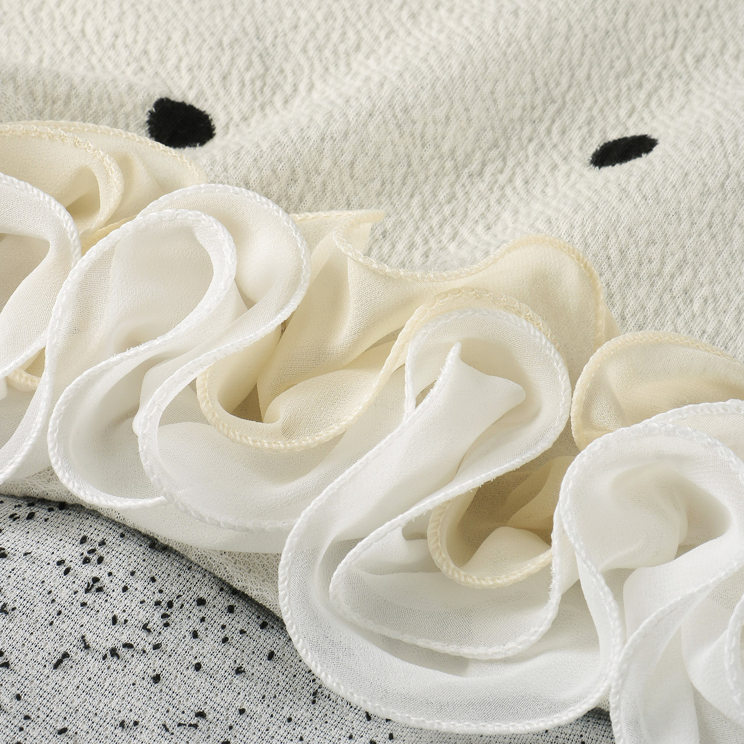 MONiLE ドットジャカード裾フリルトップス - 画像12