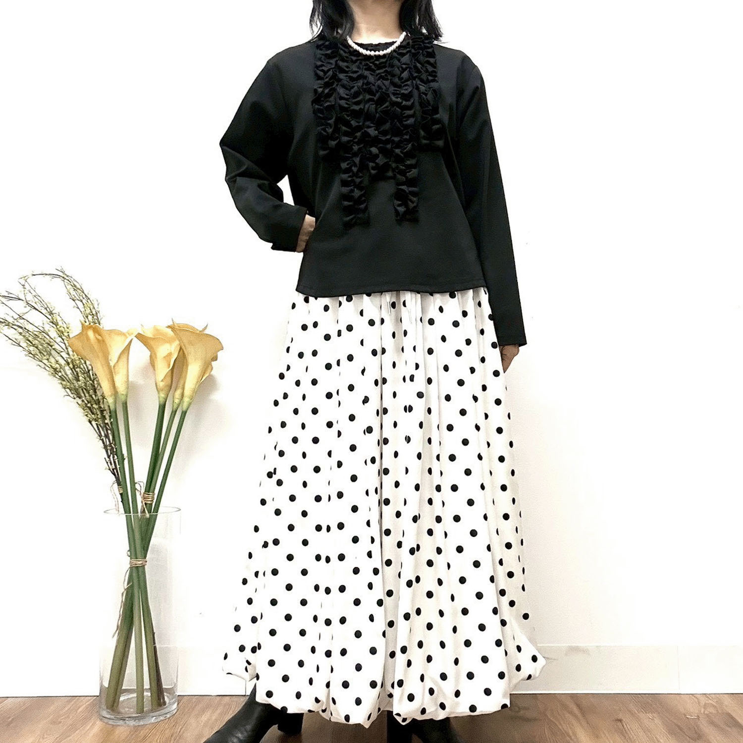 MONiLE ドットタックバルーンスカート - 画像7