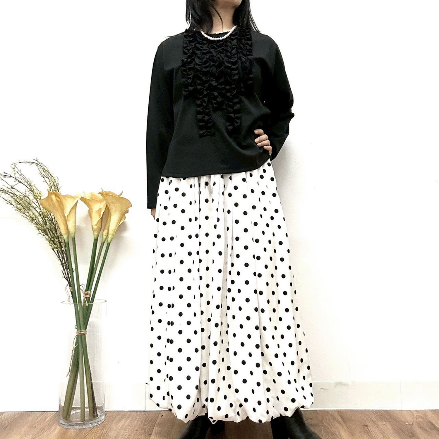 MONiLE ドットタックバルーンスカート - 画像8