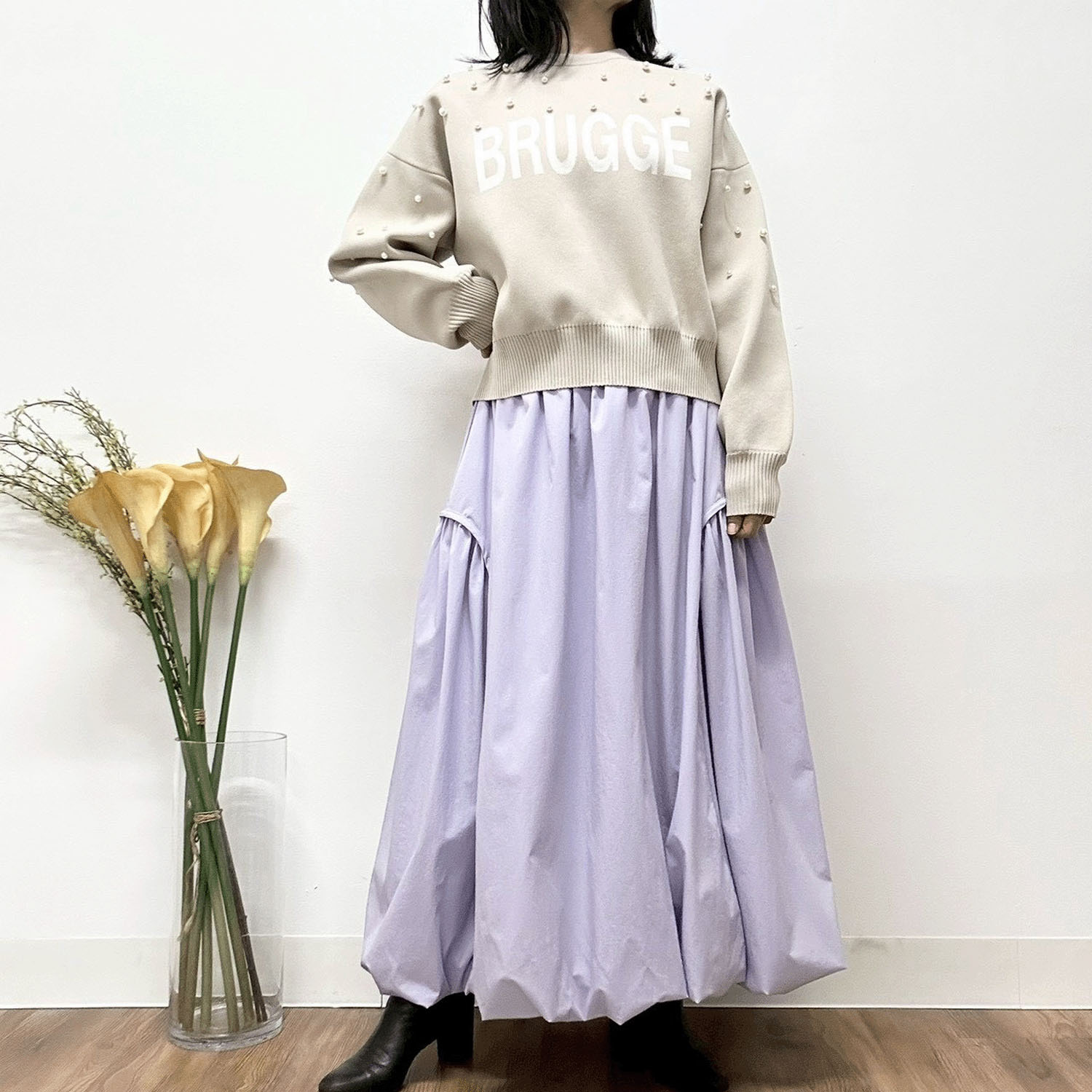 MONiLE サイド切替バルーンスカート - 画像13