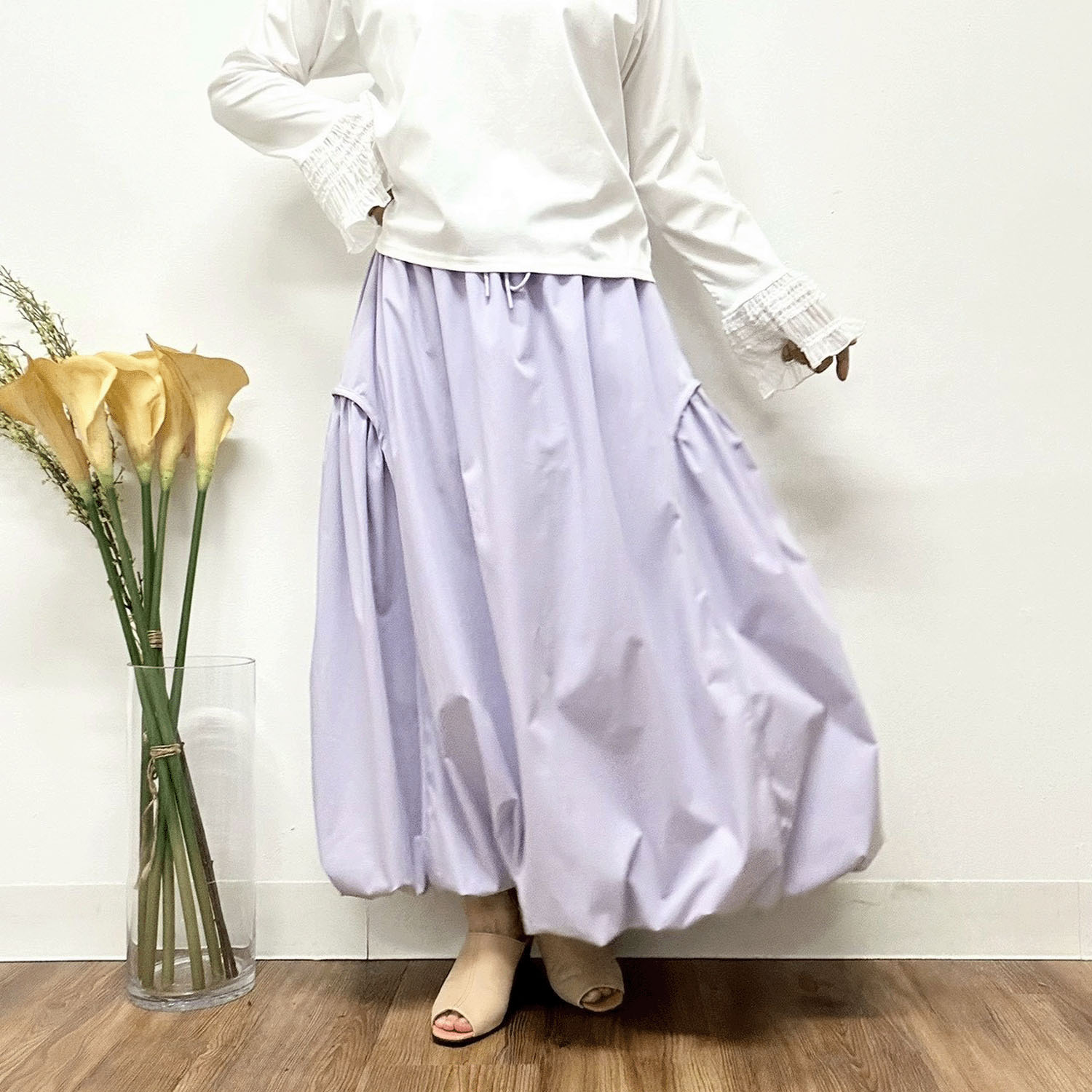 MONiLE サイド切替バルーンスカート - 画像3