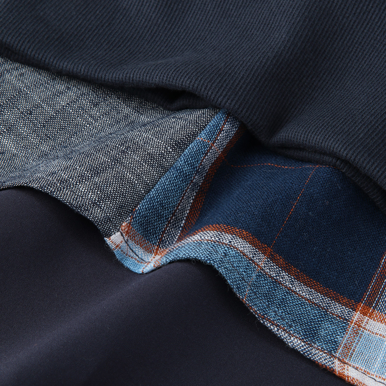 MONiLE 麻混チェック＆無地コンビスカート - 画像13