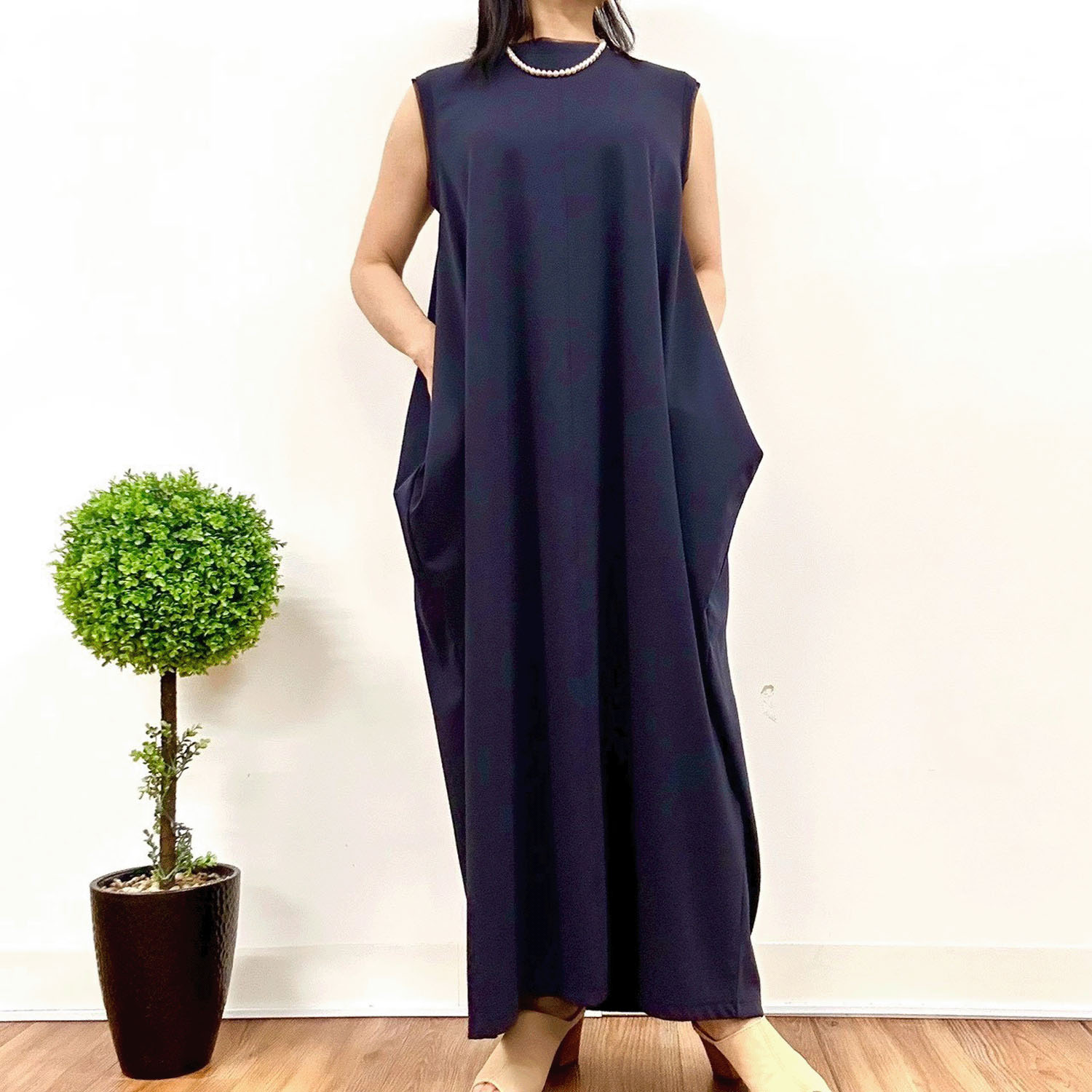 MONiLE サイドドレープカットワンピース - 画像7