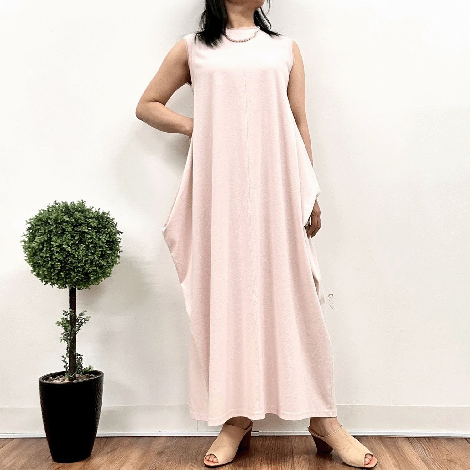 MONiLE サイドドレープカットワンピース - 画像1