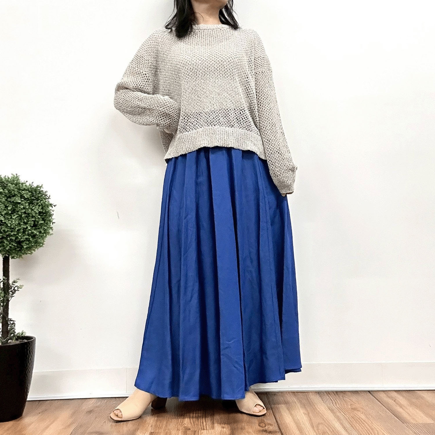 MONiLE 透かし編み長袖ニット - 画像8