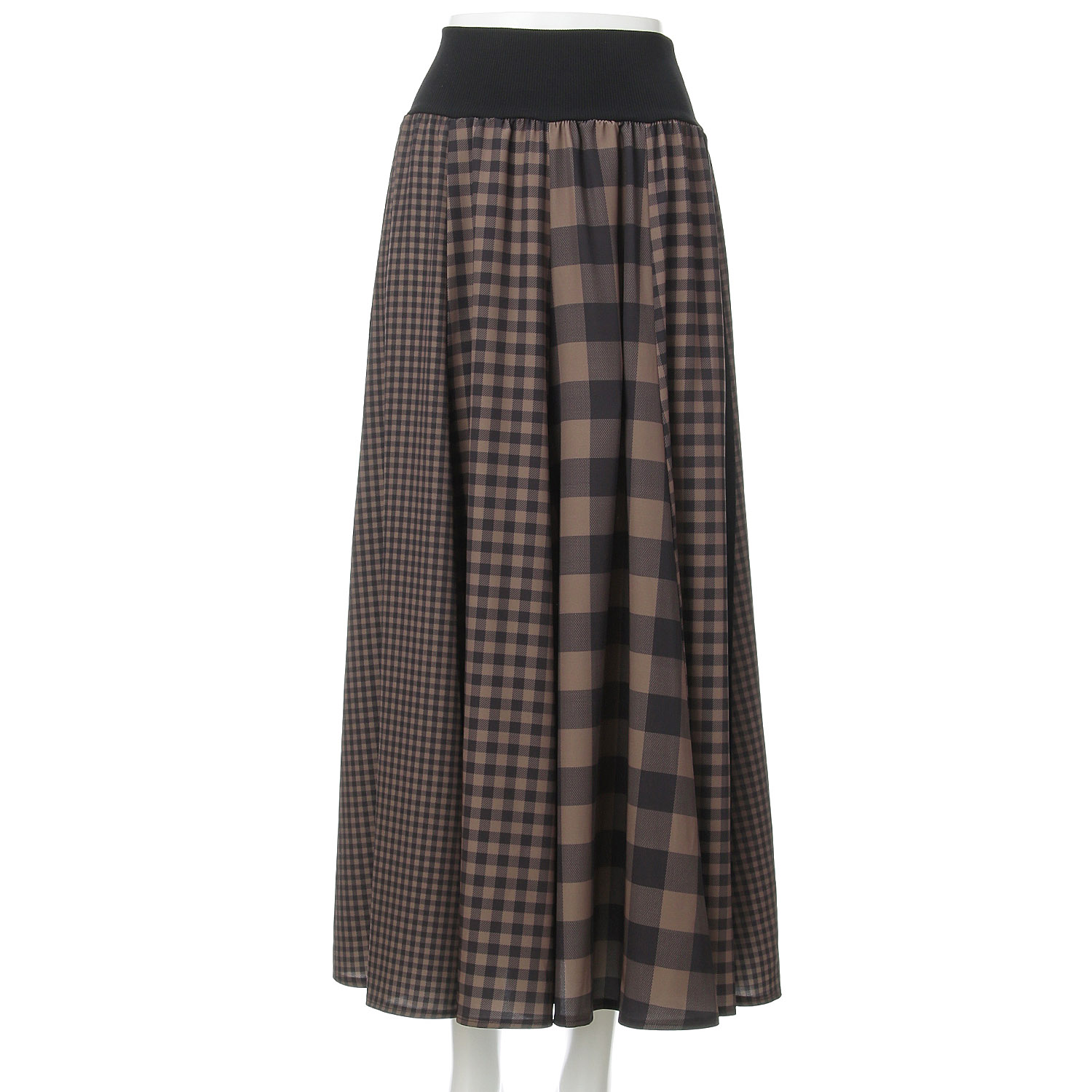 MONiLE ギンガムチェック組み合わせロングスカート - 画像6