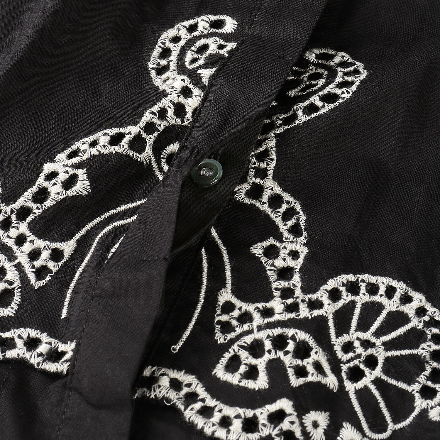 trois 刺繍コットンボイルフラップブラウス - 画像15