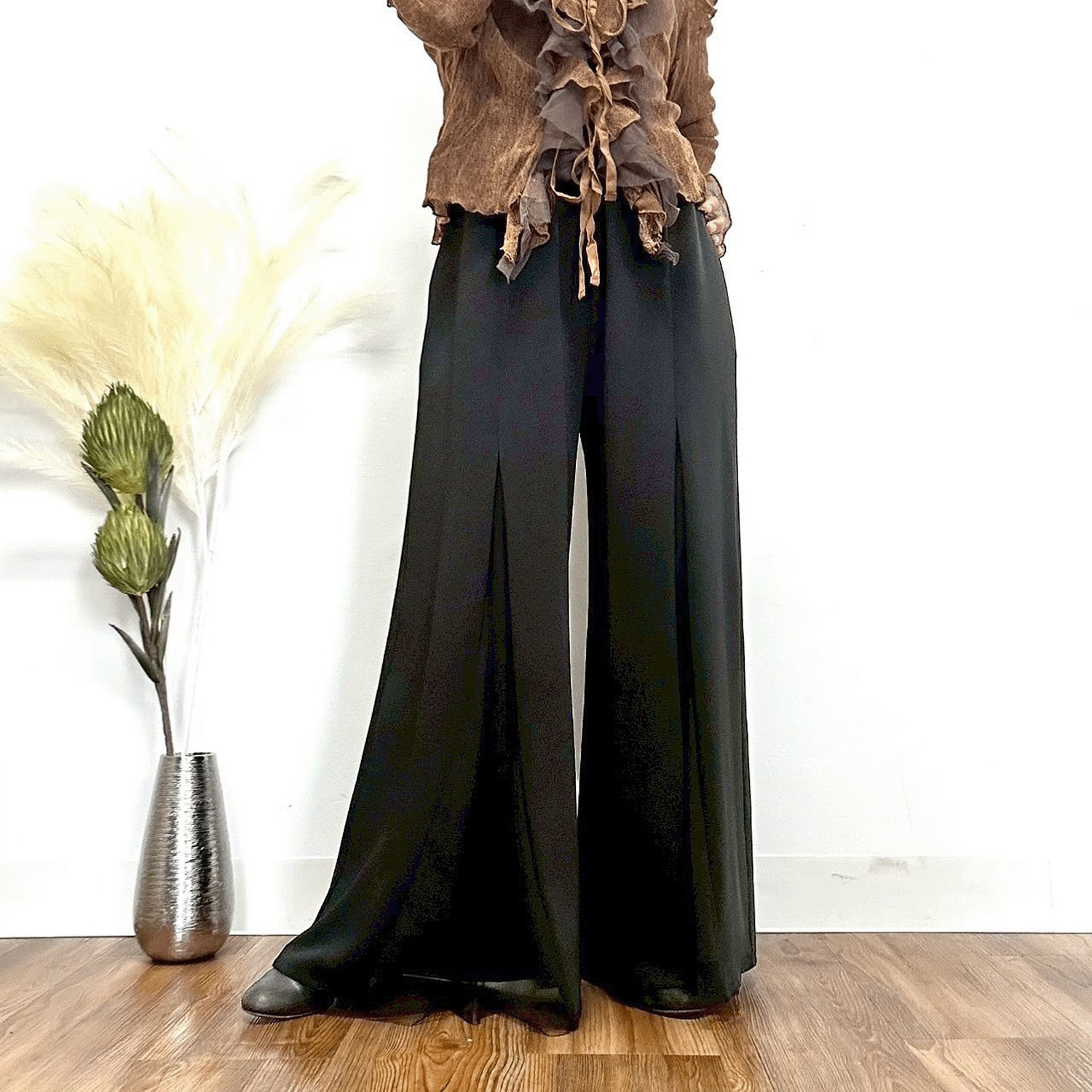 MONiLE ポリポンチ＆チュールタックパンツ - 画像1