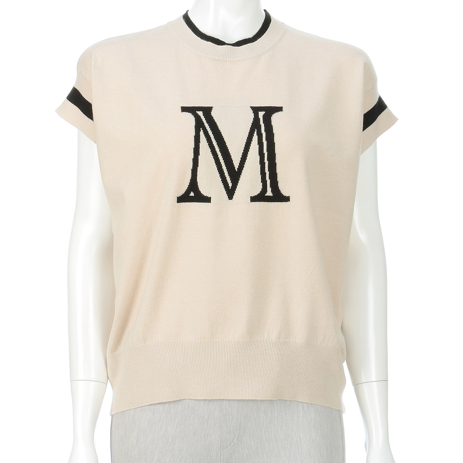 【Insta Live】MONiLE ロゴジャカード半袖ニット - 画像10