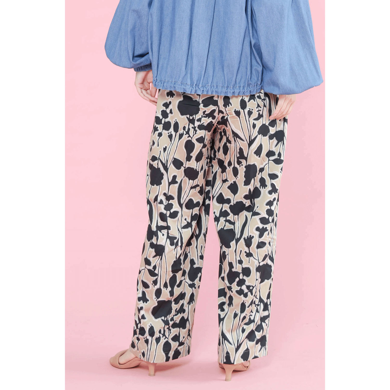 trois フラワープリントパンツ - 画像4