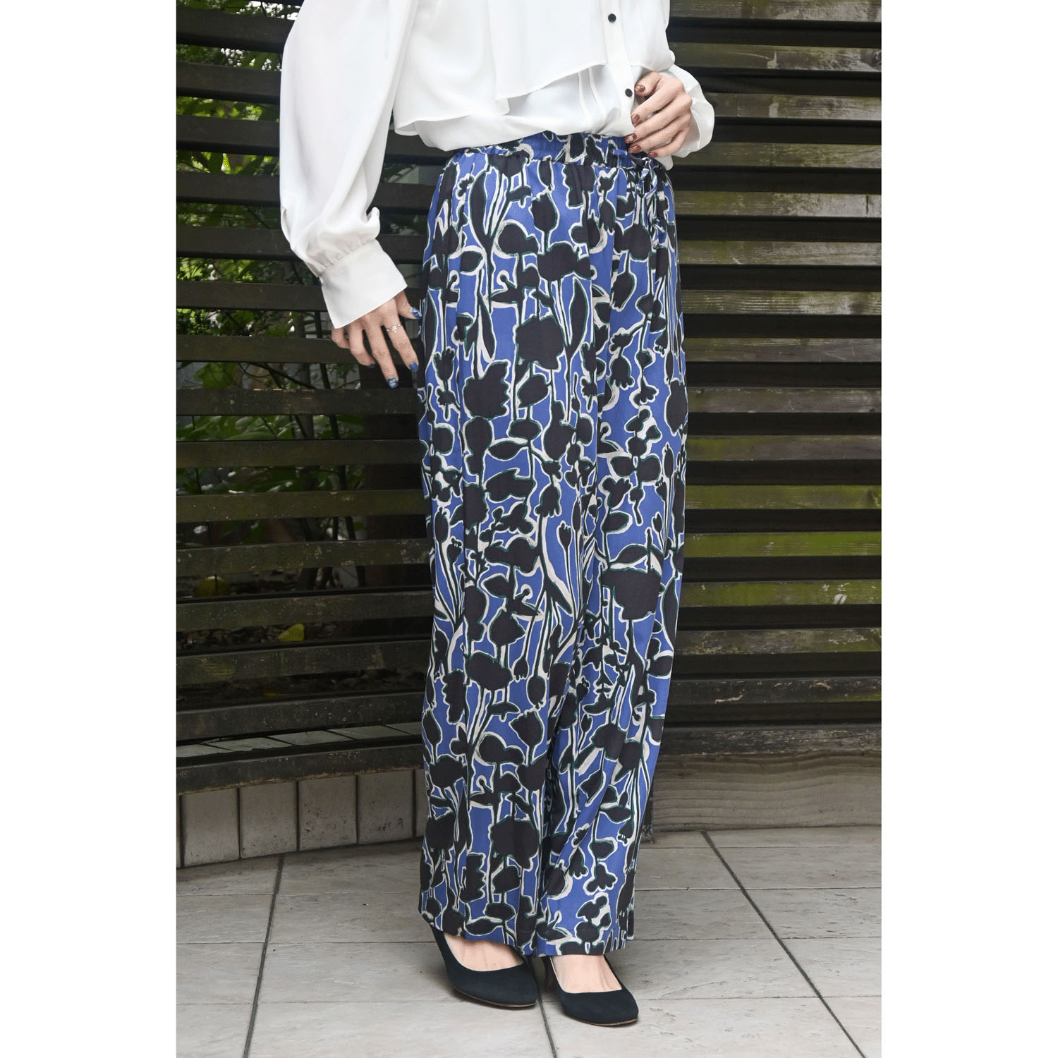 trois フラワープリントパンツ - 画像7