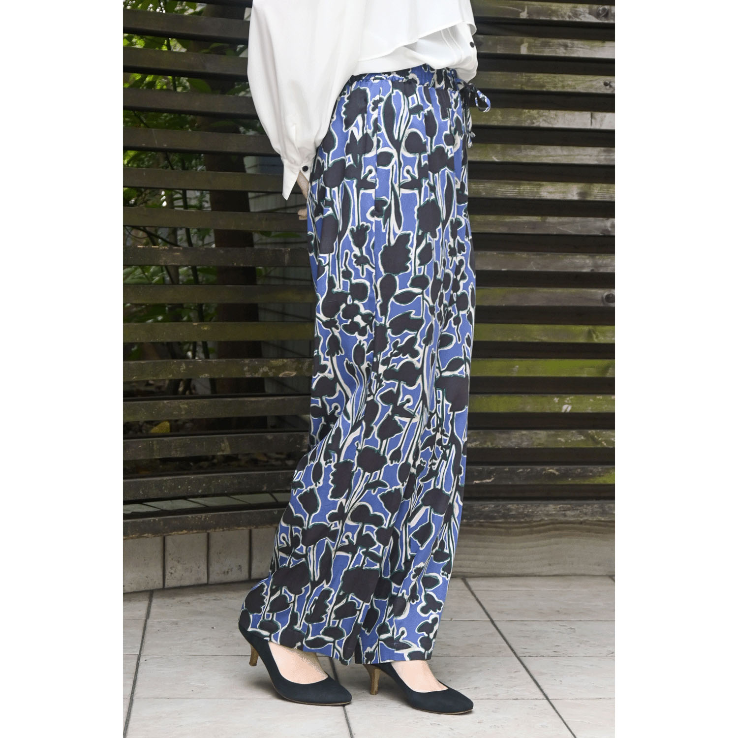 trois フラワープリントパンツ - 画像8