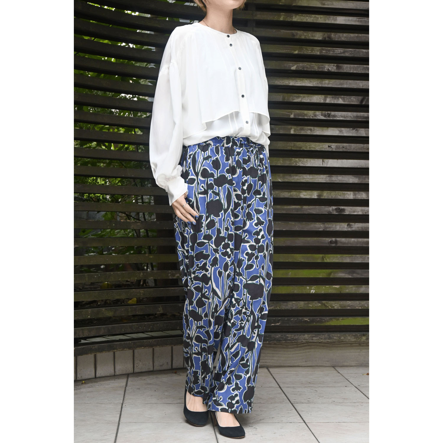 trois フラワープリントパンツ - 画像10