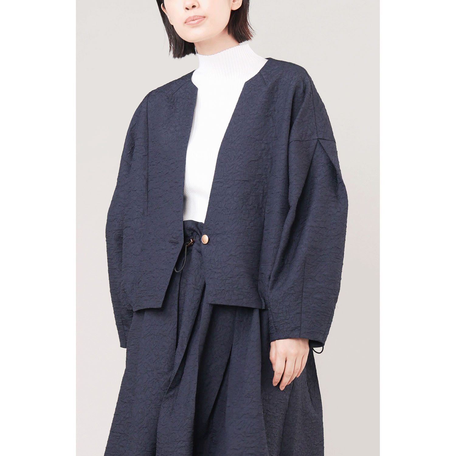 trois ふくれジャカードショートジャケット - 画像11