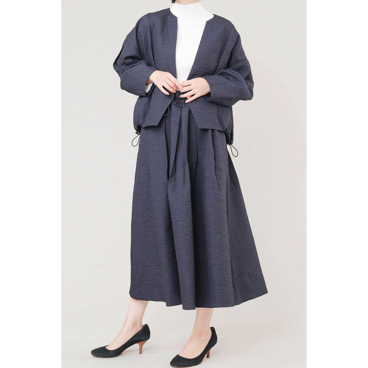 trois ふくれジャカードショートジャケット - 画像14