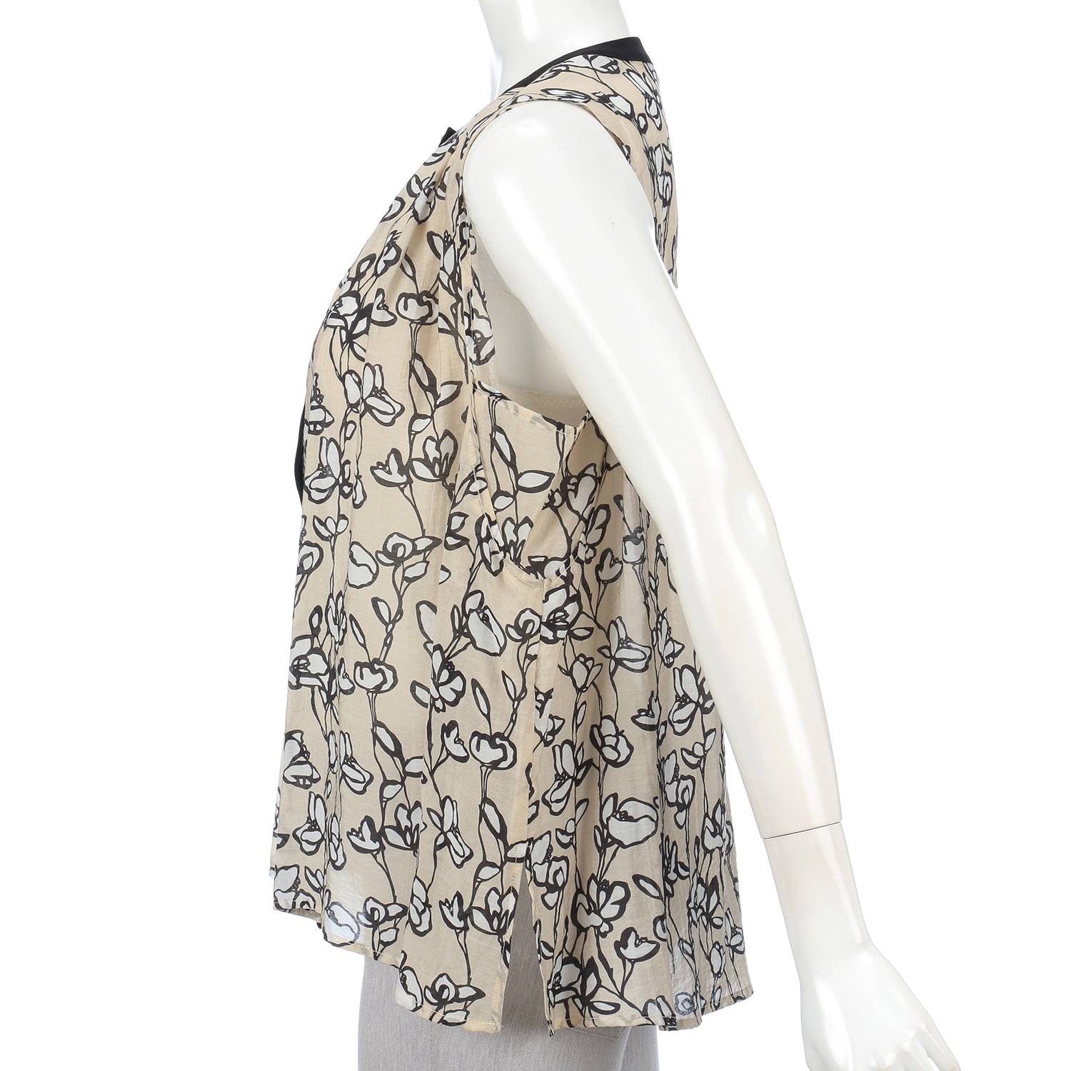 trois フラワーギャザープリントブラウス - 画像8