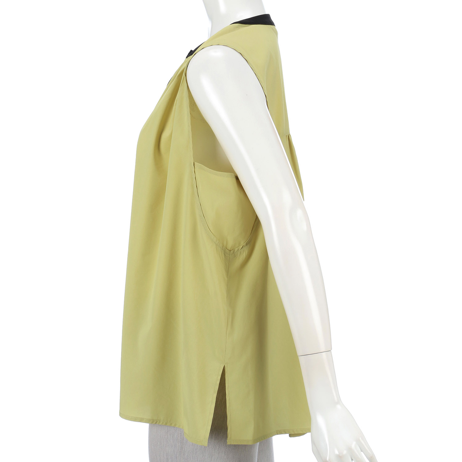 trois シフォンギャザーブラウス - 画像3