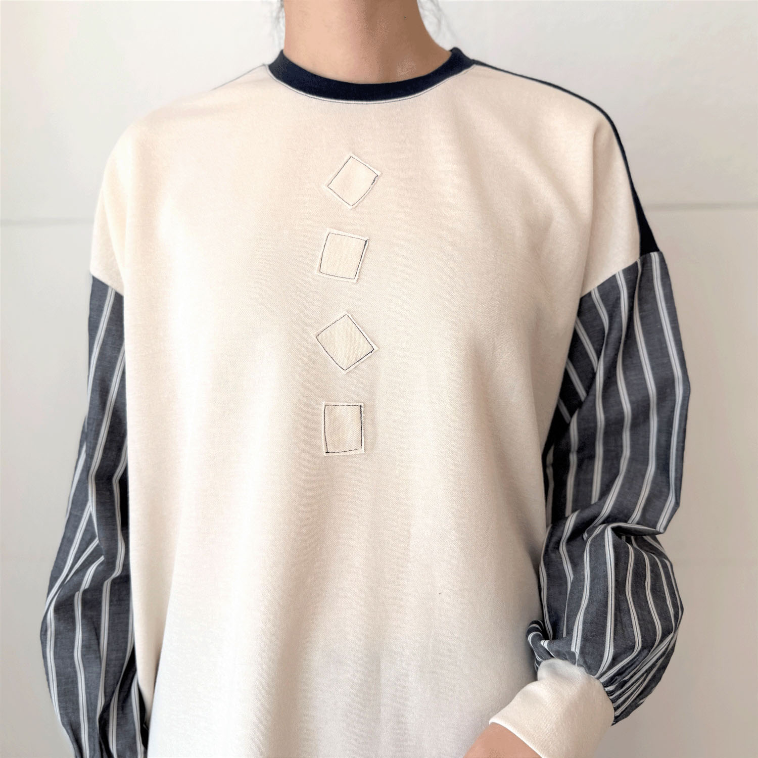 ストライプ切替プルオーバー - 画像5