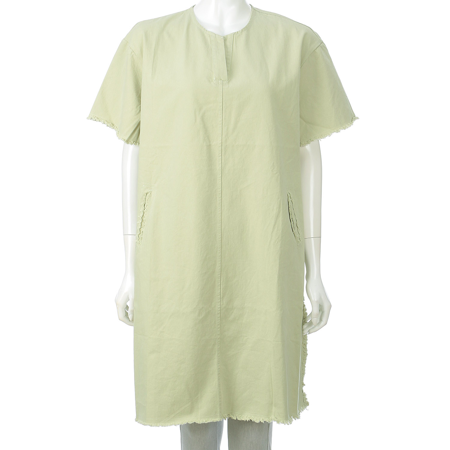 袖裾フリンジチュニック - 画像4