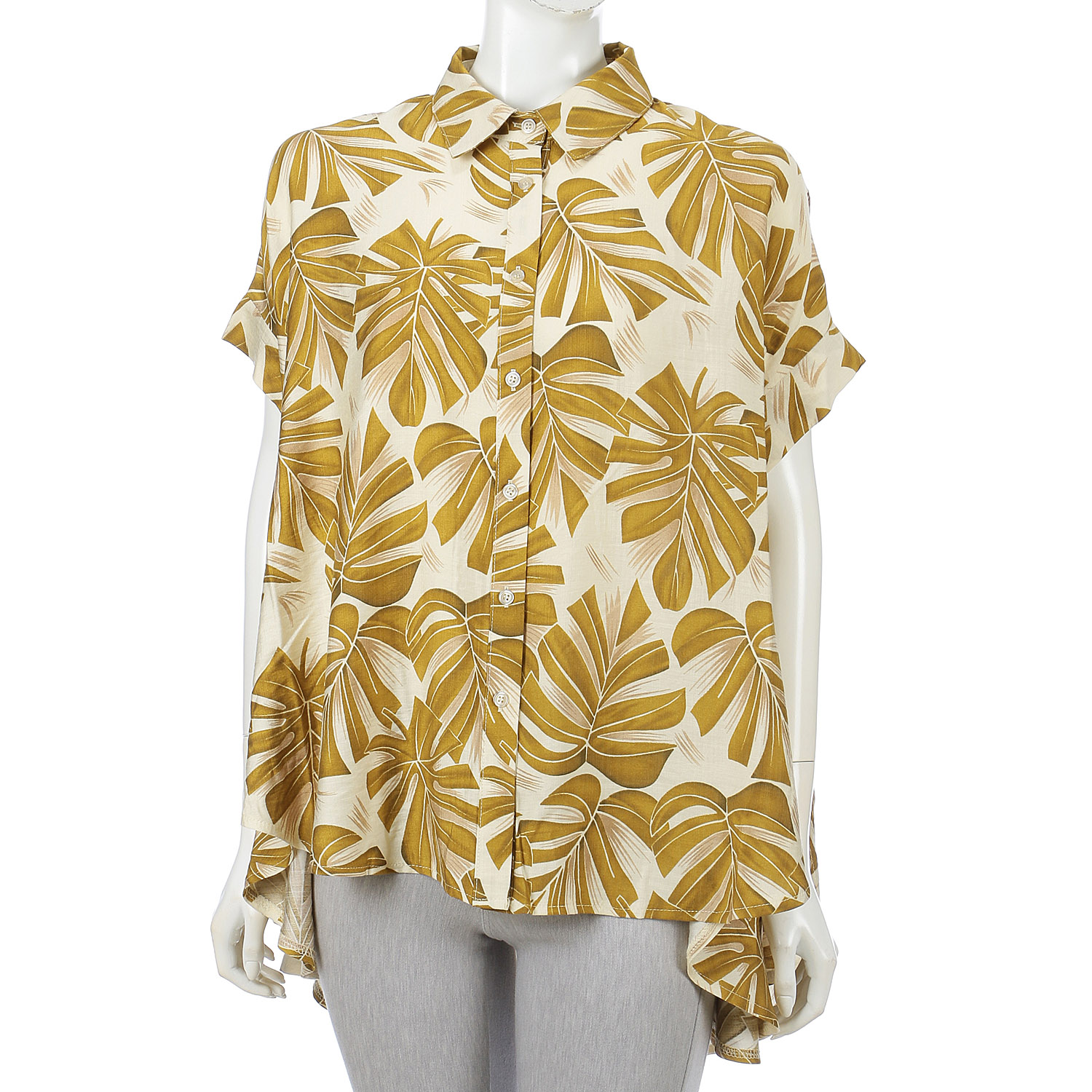 幾何柄BIGシャツ