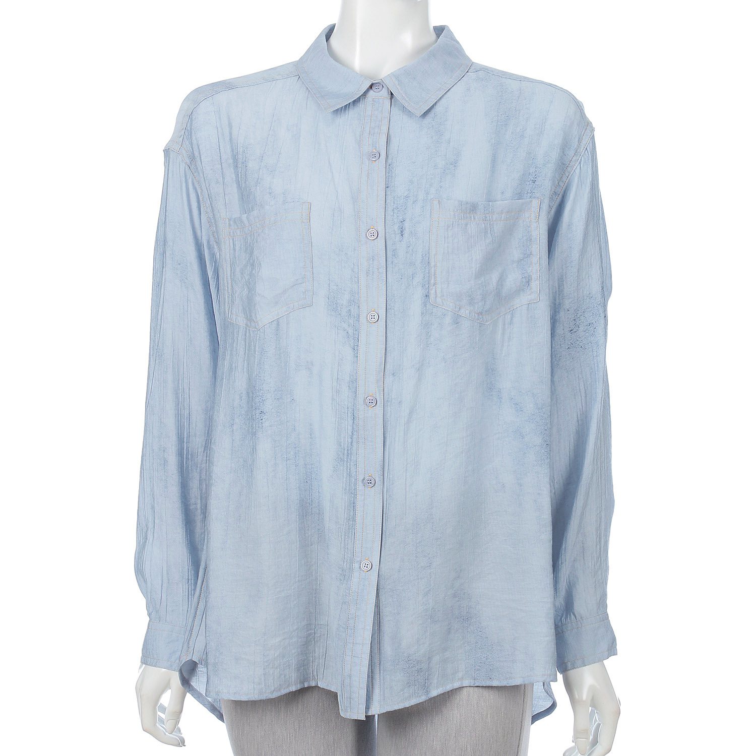 セミシアーデニム風シャツ - 画像6